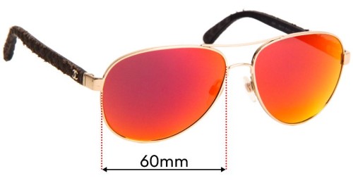 シャネルサングラス4207 Chanel 4207 60mm Replacement Lenses by Sunglass Fix™